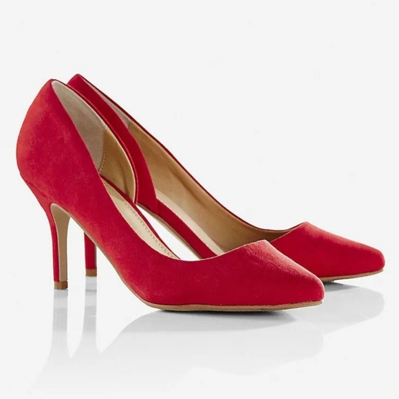 Express Red D'Orsay pumps 8.5 - Picture 1 of 8